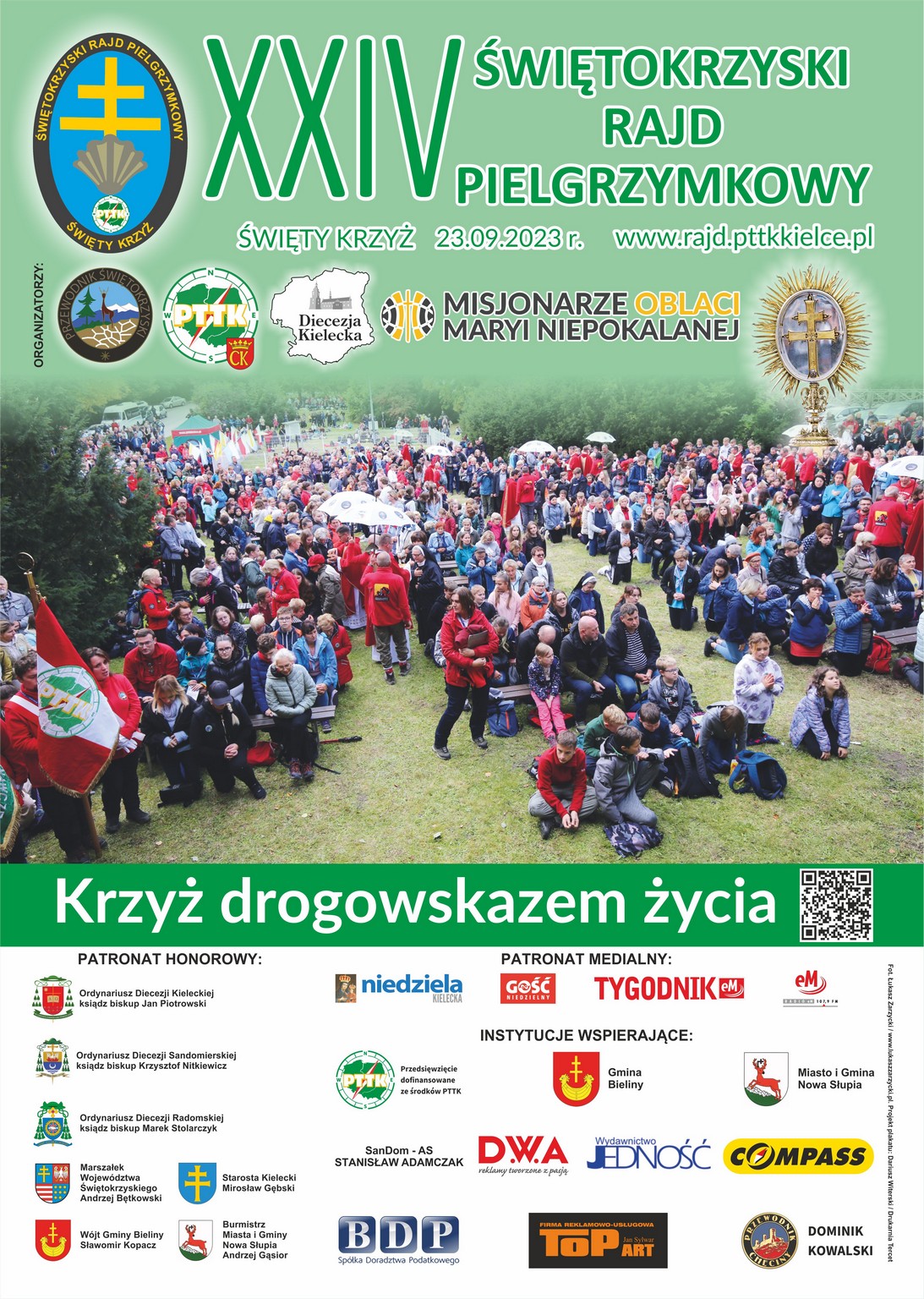 12 tras dla piechurów - XXIV Świętokrzyski Rajd Pielgrzymkowy